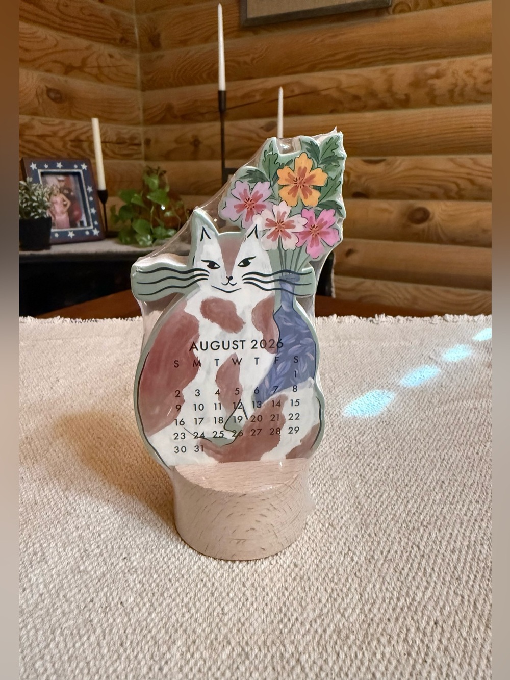 CALICO CAT 2026-2027 Desktop Calendar